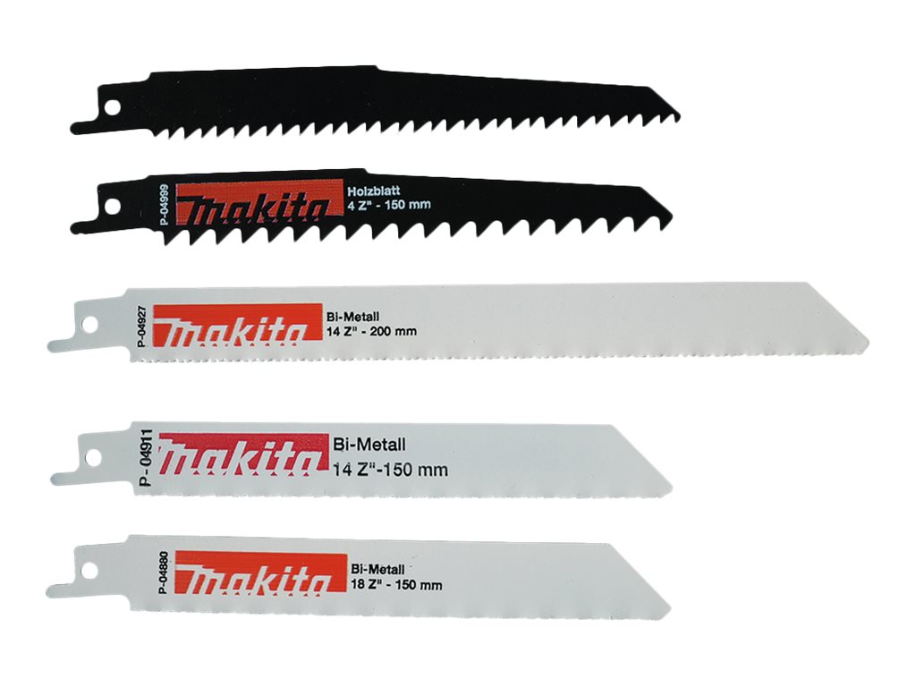 makita P-83967 Säbelsägeblätter-Set 5-teilig makita P-83967 Säbelsägeblätter-Set 5-teilig