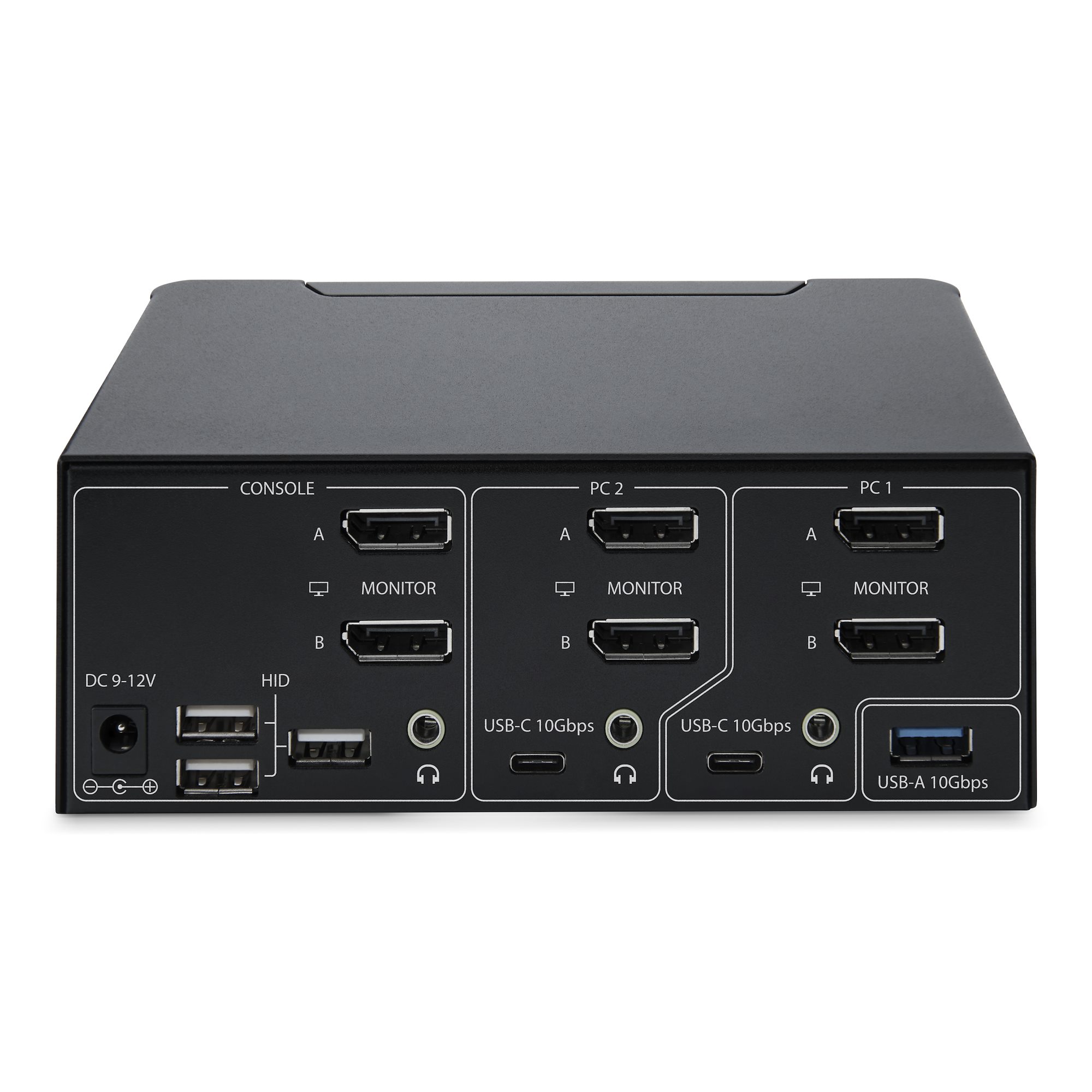 STARTECHCOM 2Port DualMonitor DisplayPort KVM Switch DP 14 8K 60Hz 4K 144Hz 2x USB 32 10Gbps Ports KVM Umschalter