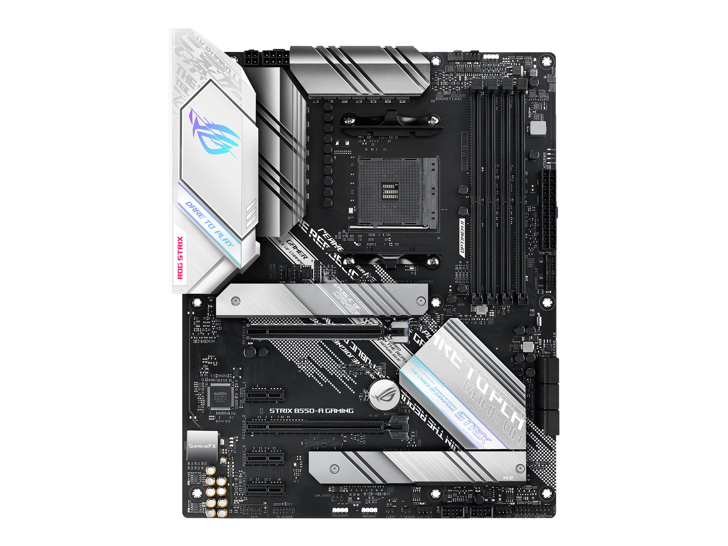 ASUS ROG STRIX B550-A GAMING AM4 ATX MB AMD Socket AM4 for 3rd Gen AMD Ryzen 4xDIMM 1xDP 1.2 1xHDMITM 2.1 ASUS ROG STRIX B550-A GAMING AM4 ATX MB AMD Socket AM4 for 3rd Gen AMD Ryzen 4xDIMM 1xDP 1.2 1xHDMITM 2.1