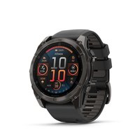 Garmin fenix 8 51mm AMOLED Sapphire SchwarzCarbongrau Titan SilikonArmband
