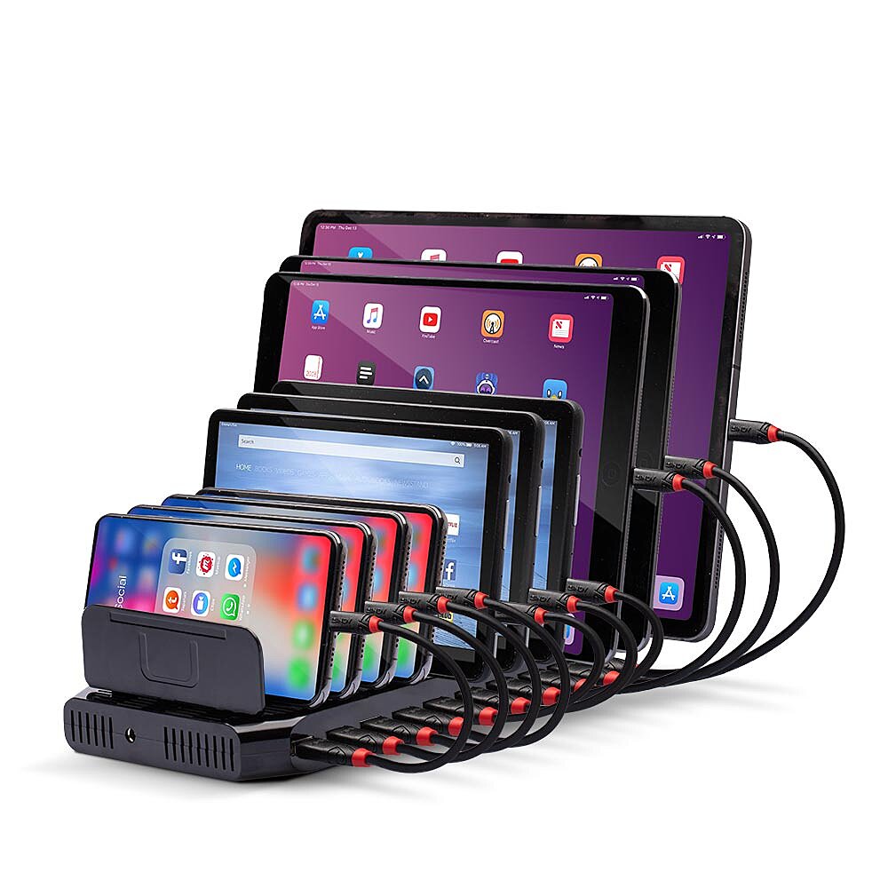 LINDY USB-Ladestation fuer 10 Tablets Smartphones