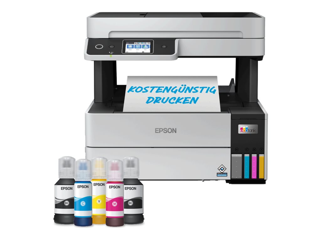 EPSON EcoTank ET-5185 4 in 1 Tintenstrahl-Multifunktionsdrucker grau EPSON EcoTank ET-5185 4 in 1 Tintenstrahl-Multifunktionsdrucker grau
