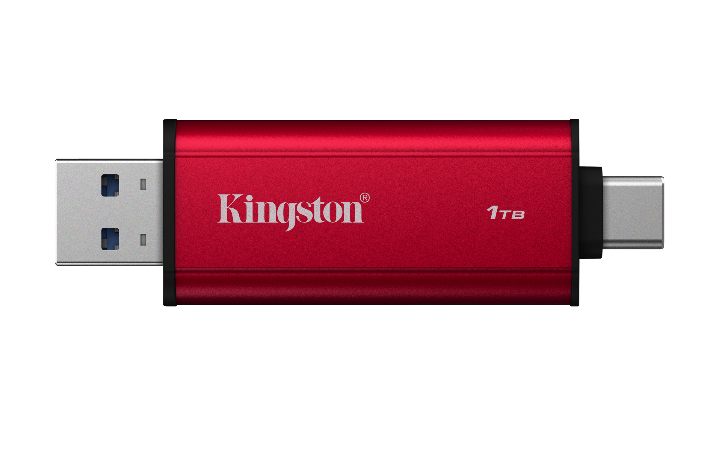 Kingston Dual Portable SSD 1 TB USB‑A/C Rot