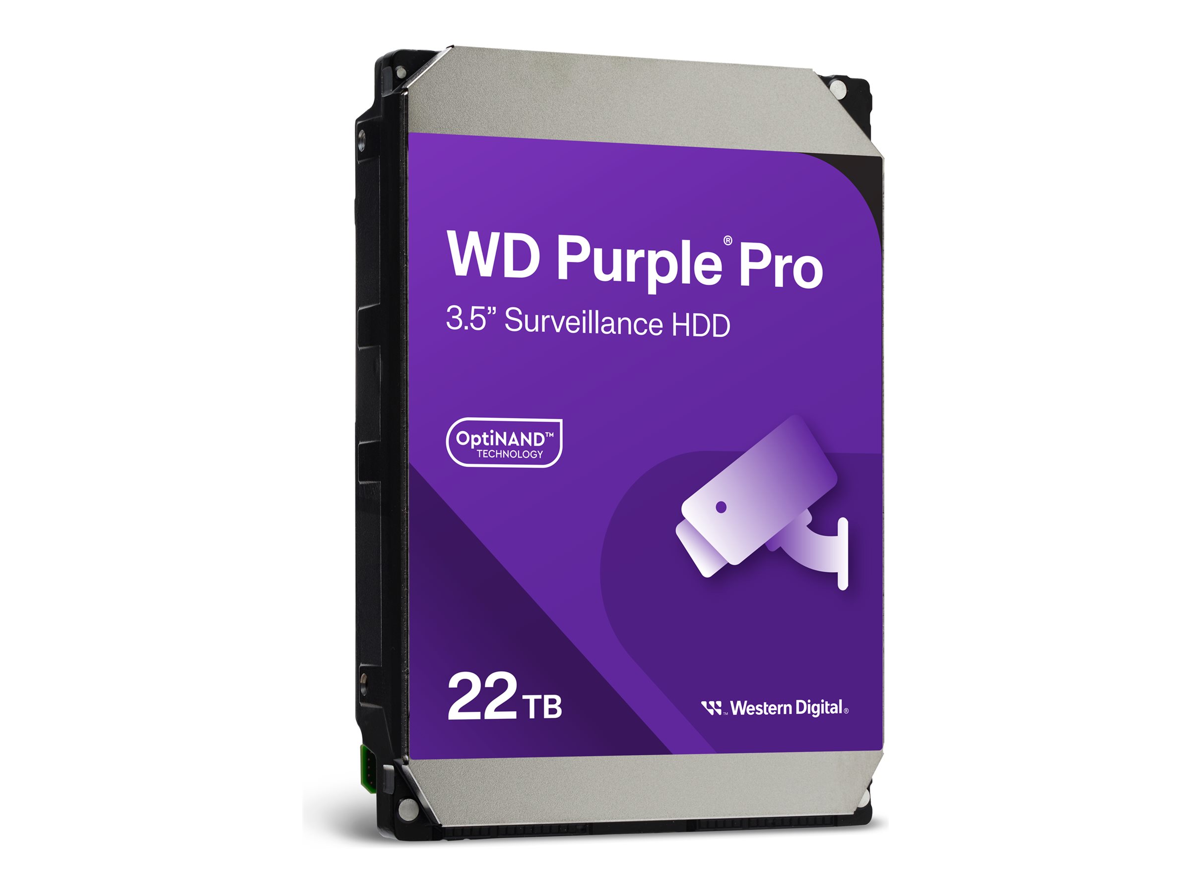 WD Purple Pro 22TB SATA 6Gbs HDD 8,89cm 3,5Zoll internal 7200Rpm 512MB Cache 24x7 Bulk