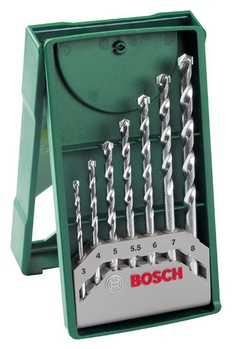 BOSCH Mini-X-Line Steinbohrer-Set, 7-teilig