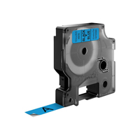 DYMO Schriftband D1 45016 S0720560, 12 mm schwarz auf blau