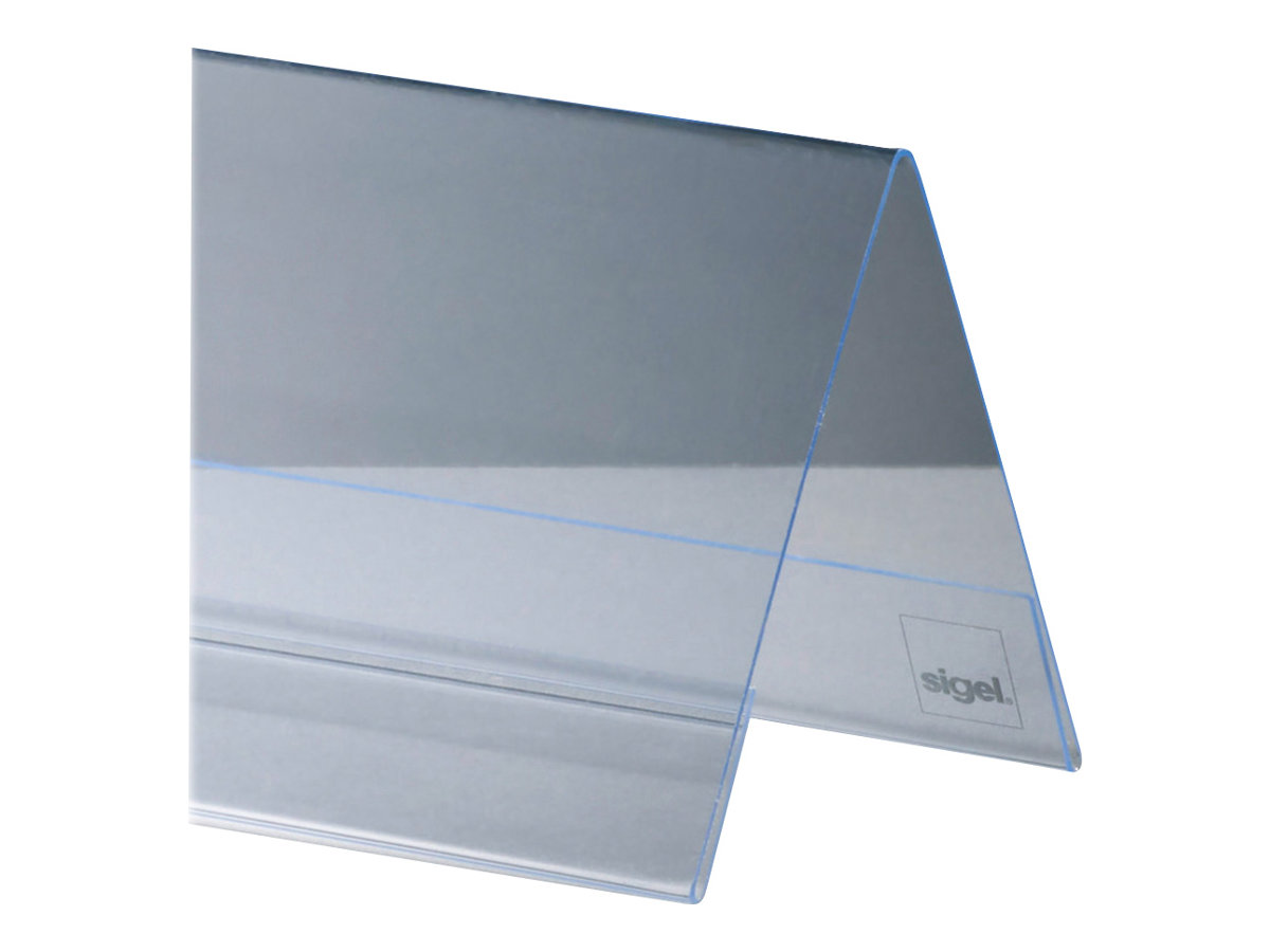 SIGEL Tischaufsteller 10,0 x 6,0 cm beidseitig, 10 St