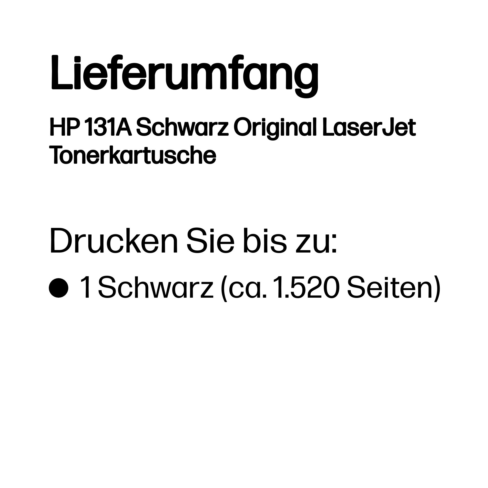 HP 131A CF210A schwarz Tonerkartusche