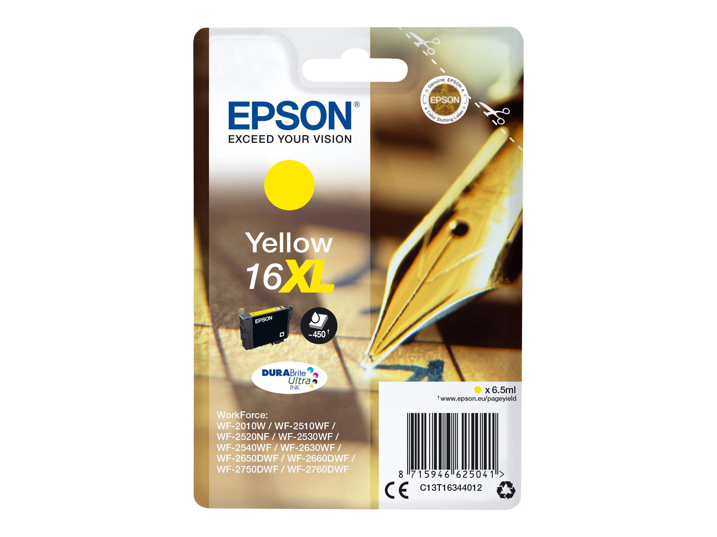 EPSON 16XL / T1634XL  gelb Druckerpatrone