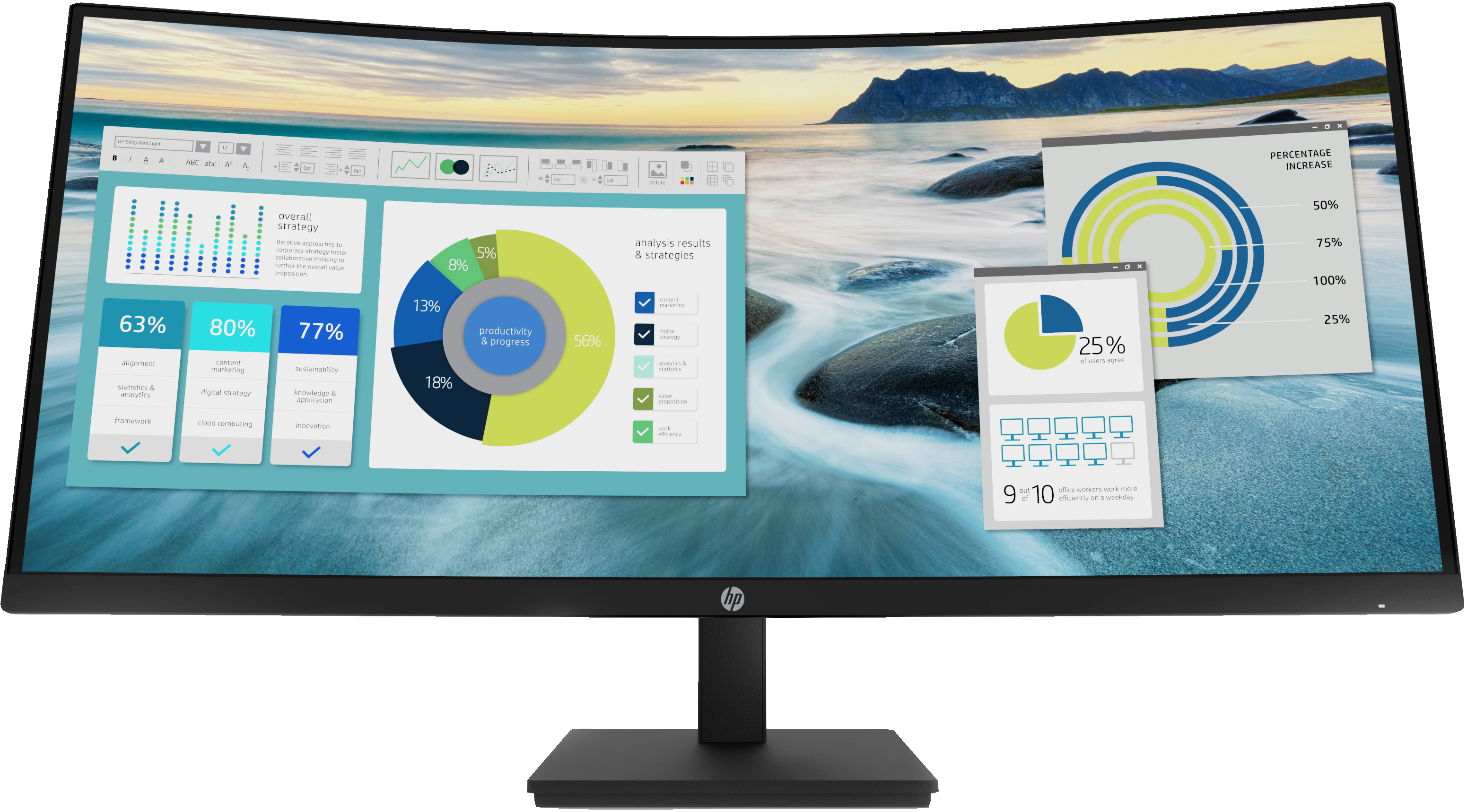 8636cm34 3440x1440 HP P34hc G4 Curved 219 5ms 60Hz HDMI DisplayPort USBC VESA Speaker WQHD Black