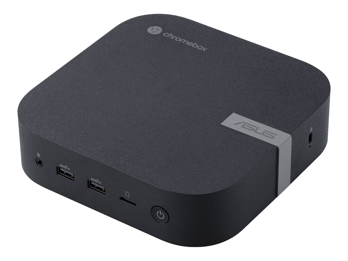 ASUS Chromebox 5 SC002UN - Mini-PC - 1 x Celeron 7305 / 1.1 GHz - RAM 4 GB - SSD 128 GB - NVMe - UHD Graphics - 1GbE, 2.5GbE, Bluetooth 5.2, Wi-Fi 6E - WLAN: Bluetooth 5.2, 802.11a/b/g/n/ac/ax (Wi-Fi 6E)