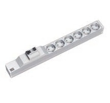 Bachmann Steckdosenleiste 19 1HE 6xCEE7/3 1xFI 2,0m CEE7/7