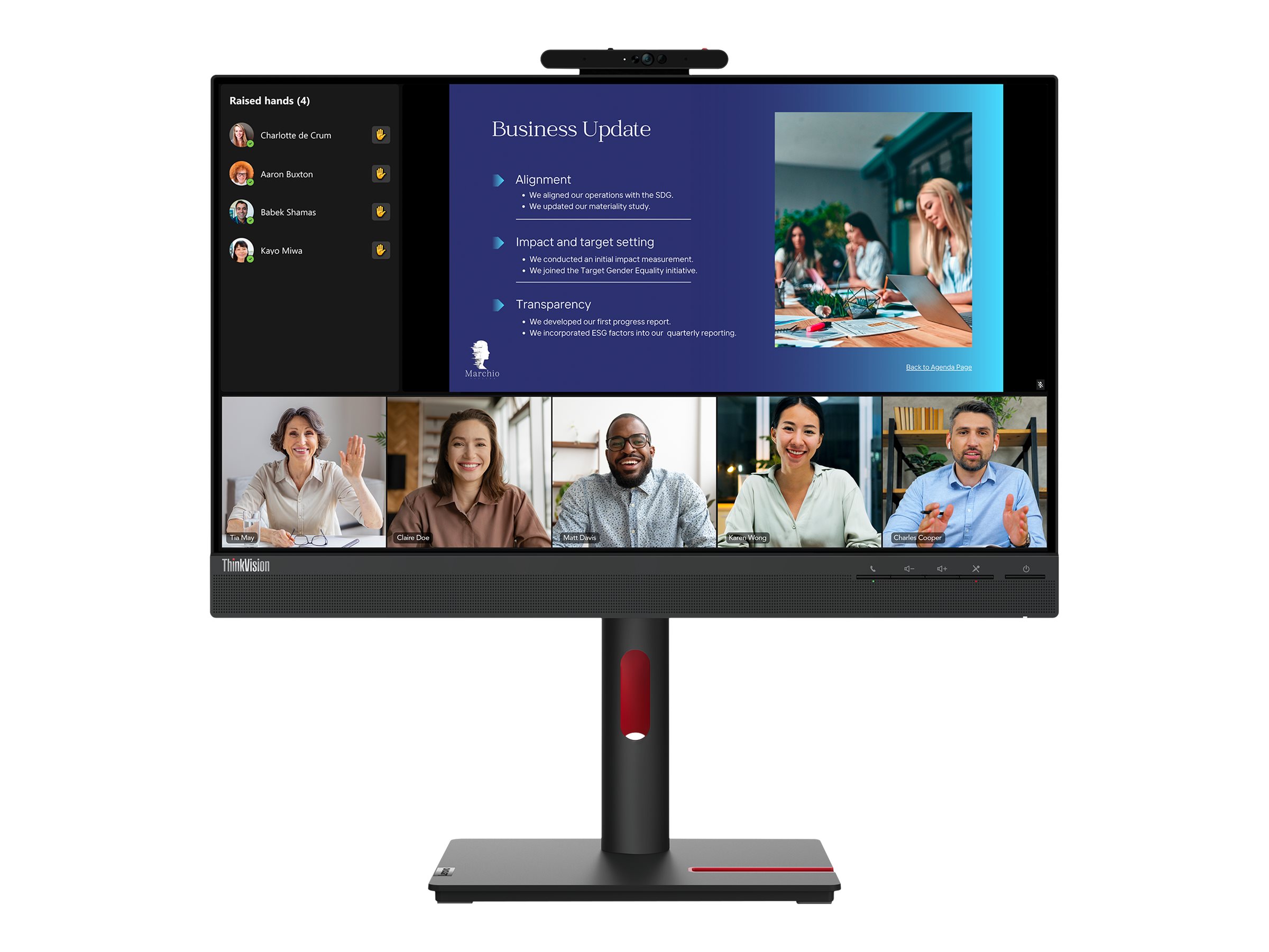 LENOVO ThinkVision T24v-30 60,45cm 23,8Zoll IPS 1920x1080 16:9 250cd/m2 VGA HDMI DP USB TopSeller