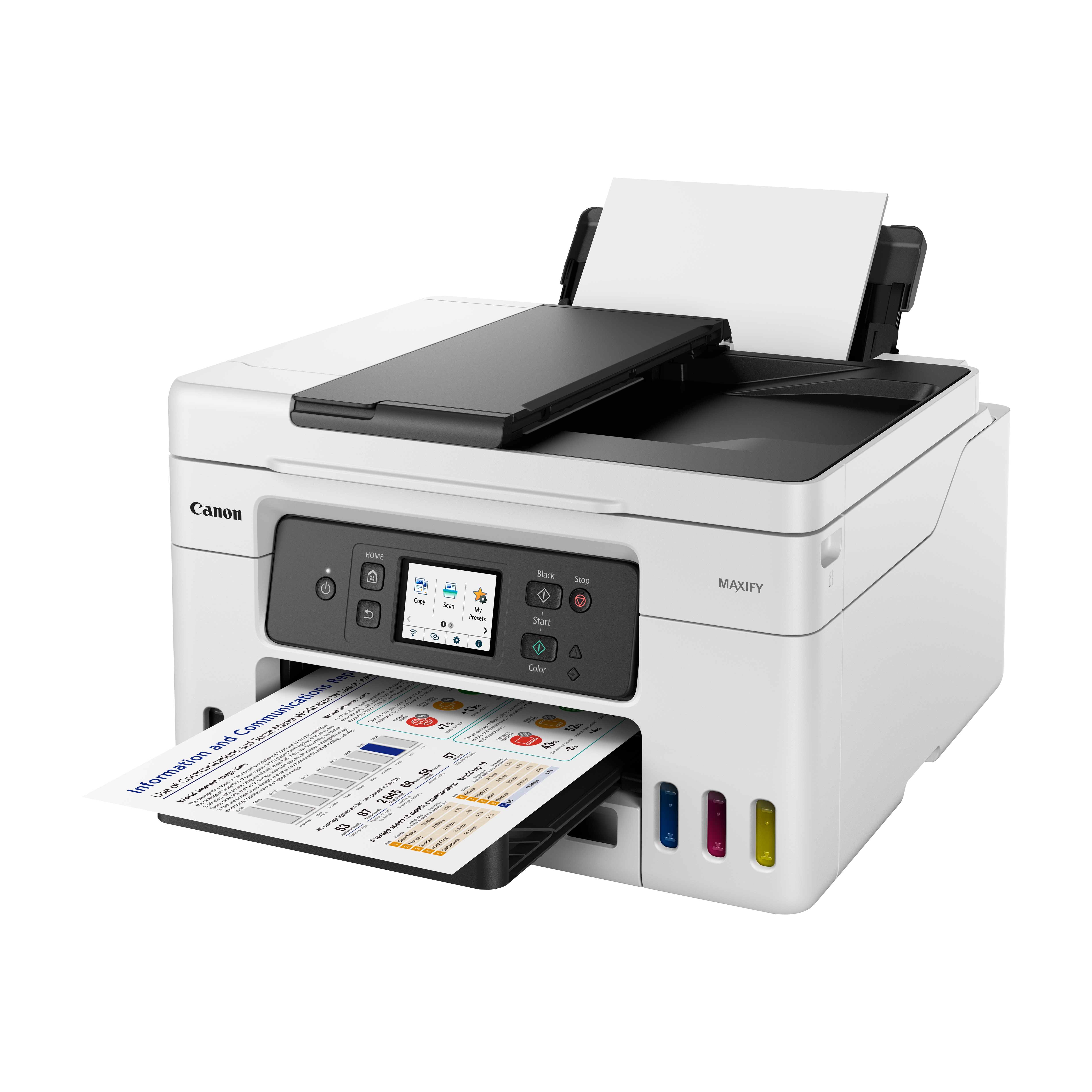 Canon MAXIFY GX4050 4 in 1 TintenstrahlMultifunktionsdrucker grau