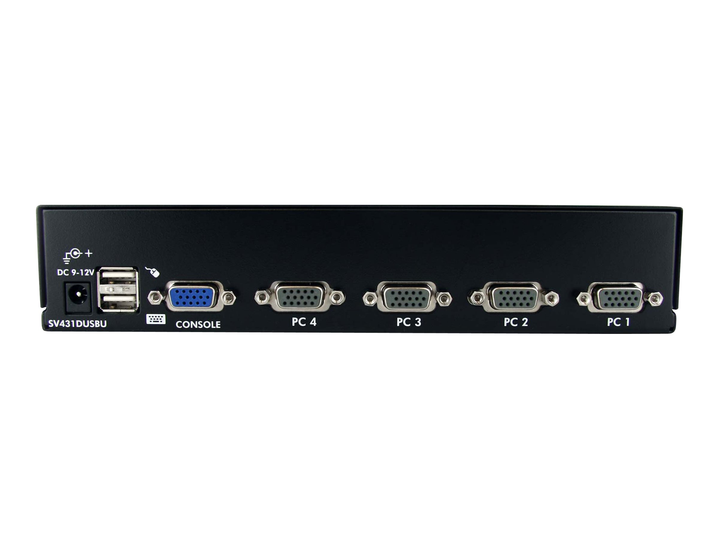 4 Port VGA USB KVM Switch 4fach VGA KVM Umschalter mit OSD zur RackMontage