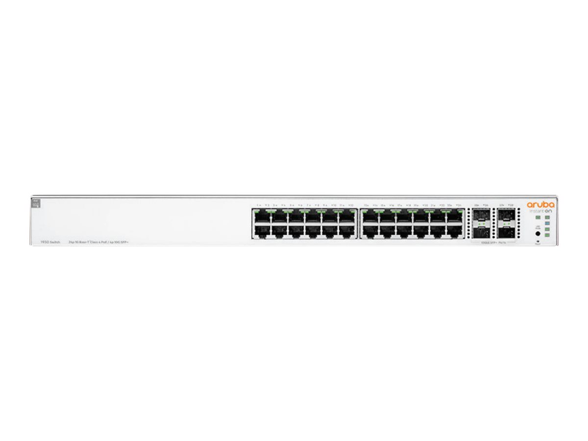 HPE Networking Instant On Switch 24p Gigabit CL4 PoE 4p SFP+ 370W 1930 EU en HPE Networking Instant On Switch 24p Gigabit CL4 PoE 4p SFP+ 370W 1930 EU en