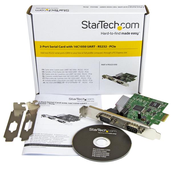 StarTech.com PCI Express Seriell Karte 2 Port 16C1050 UART
