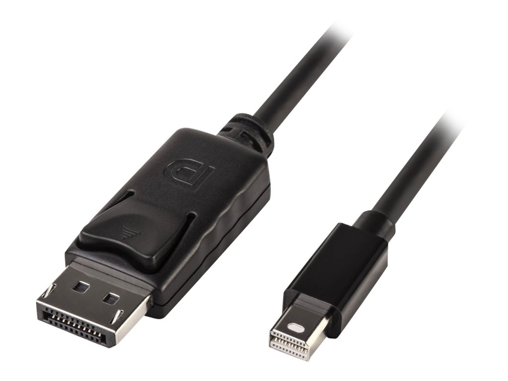 LINDY Mini DP zu DP Kabel, schwarz 2m MiniDisplayPort zu DisplayPort LINDY Mini DP zu DP Kabel, schwarz 2m MiniDisplayPort zu DisplayPort