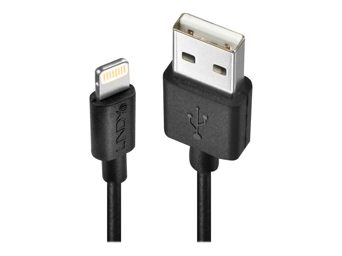 LINDY 3m USB an Lightning Kabel schwarz LINDY 3m USB an Lightning Kabel schwarz