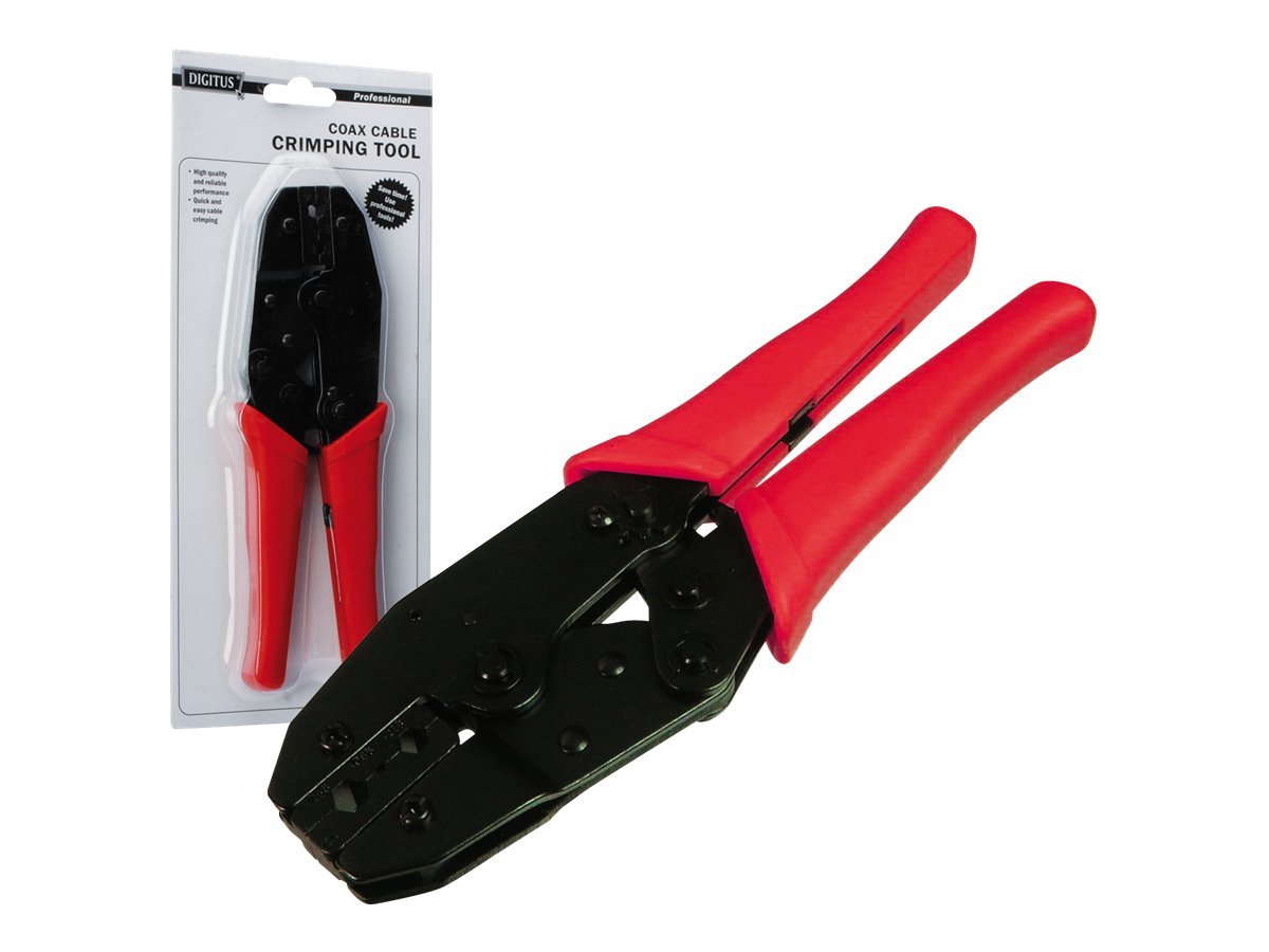 DIGITUS Crimpzange fuer CoaxKabel fuer BNC TNC UHF