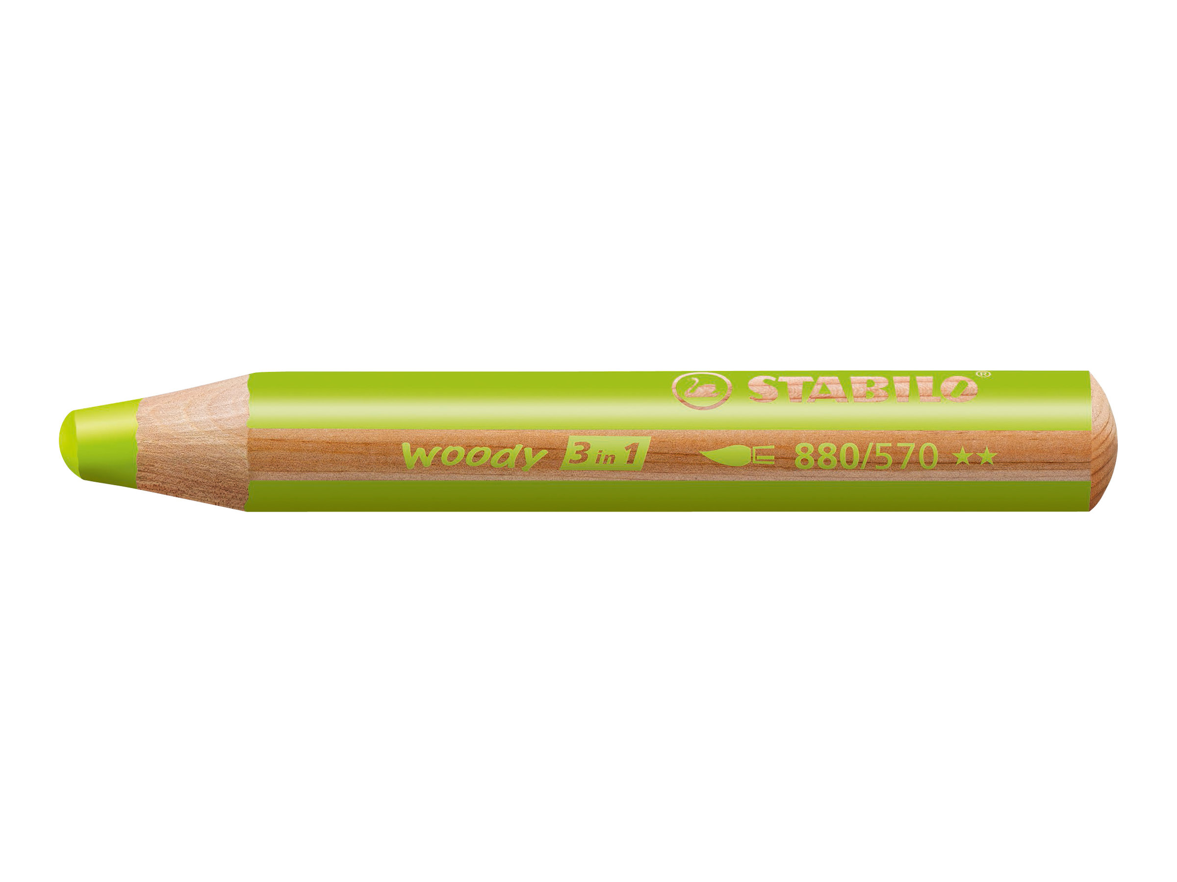 STABILO woody 3 in 1 Buntstift gruen, 1 St. STABILO woody 3 in 1 Buntstift gruen, 1 St.