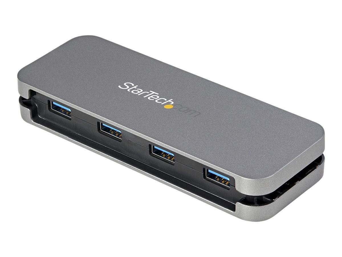 StarTech.com 4 Port USB-C-Hub - 3x USB-A - 5Gbit/s USB 3.0 Typ-C Hub (3.2/3.1 Gen 1) - Busbetrieben - Tragbarer USB-C auf USB-A Adapter Hub - 28,5cm Kabel integirertes Host-Kabel (HB30CM4AB) - Hub - 4 Anschlüsse