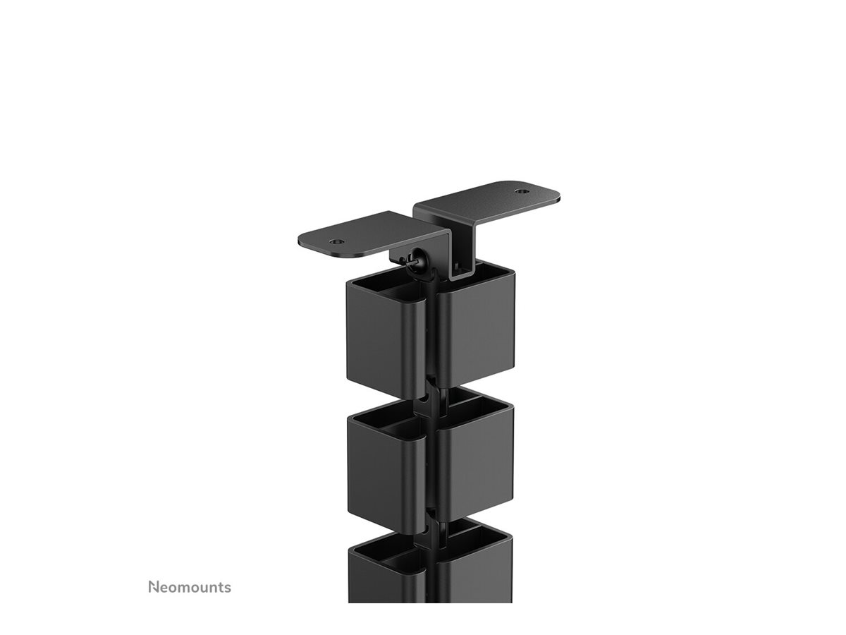 NEOMOUNTS Cable Spine Organizer for sitstand desk frames screw mounted magnetic channel black
