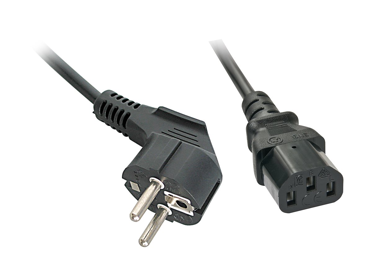 LINDY 5m IEC-Netzkabel Schuko an IEC-C13