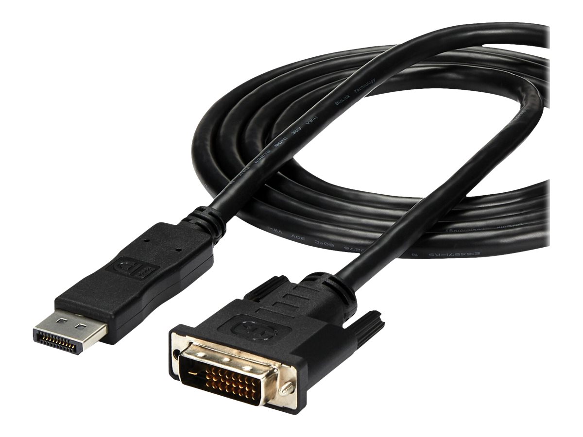 STARTECHCOM 1,8m DisplayPort auf DVI Kabel DP Stecker zu DVID Stecker Video Konverter Kabel 1920x1200