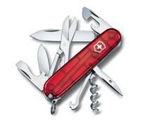 Victorinox V-1.37 03.T Taschenmesser Climber, rot transparent