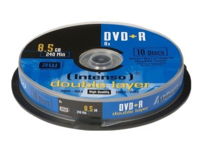 10 Intenso DVD+R 8,5 GB Double Layer