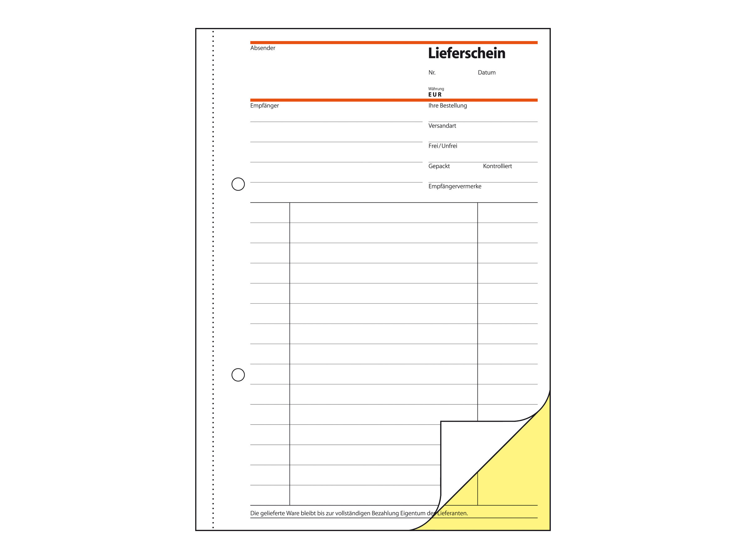 SIGEL Lieferschein mit Empfangsschein Formularbuch SD011 SIGEL Lieferschein mit Empfangsschein Formularbuch SD011