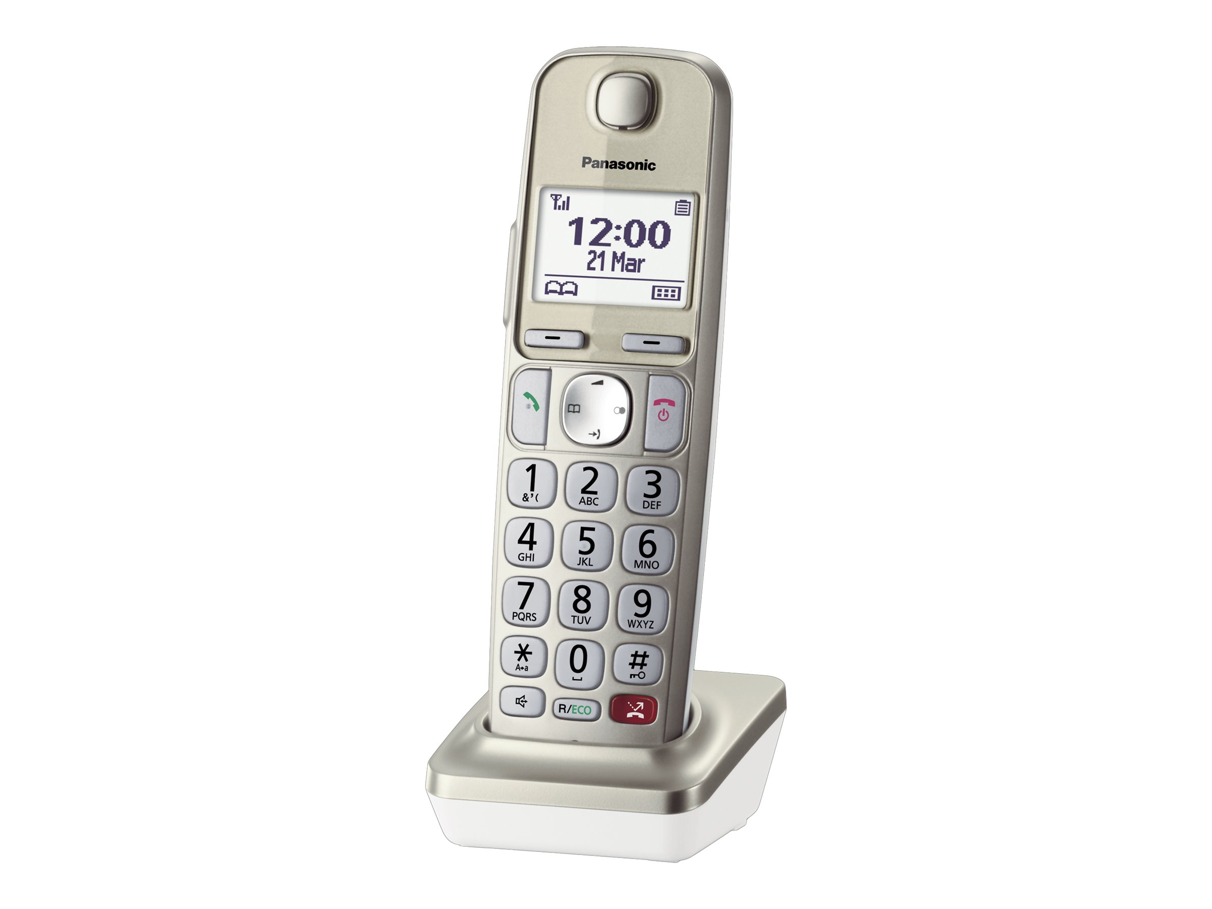 Panasonic Erweiterungsset Grosstasten KX-TGEA25EXN - champagner Panasonic Erweiterungsset Grosstasten KX-TGEA25EXN - champagner