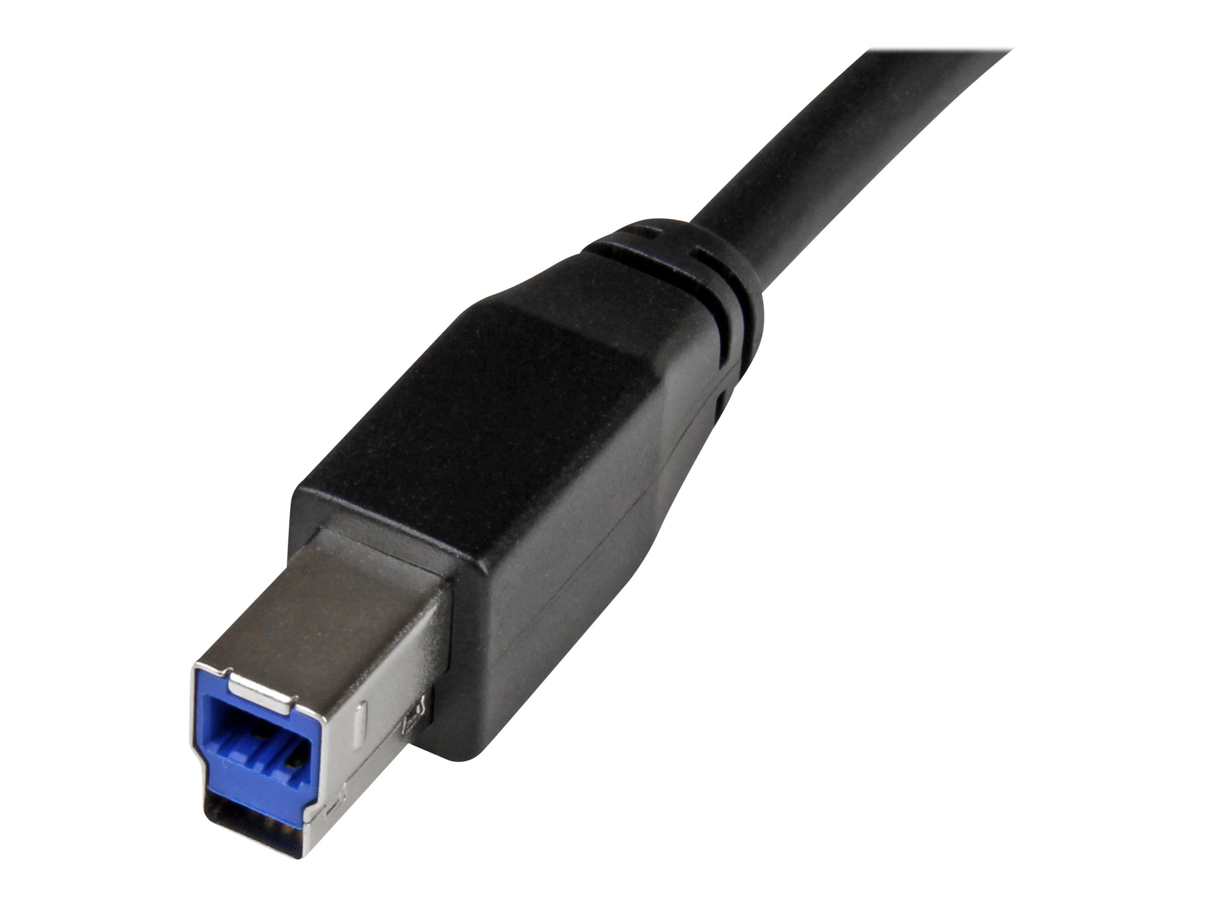 STARTECHCOM 5m Aktives USB 30 USBA auf USBB Kabel USB A zu USB B Anschlusskabel USB 31 Gen 1 5 Gbits