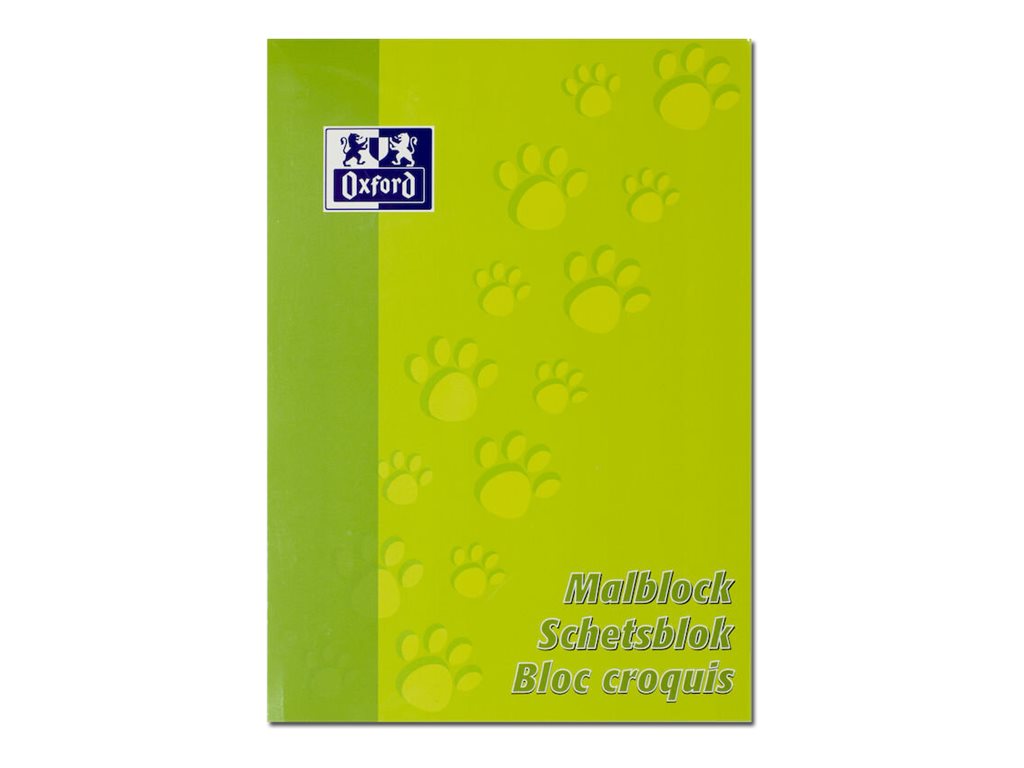 Oxford Malblöcke DIN A4 90 g/qm 100 Blatt 5 Blöcke