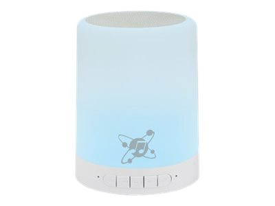 MANHATTAN LED-Bluetooth-Lautsprecher LED-Licht mit drei Helligkeitsstufen und sechs Farben MicroSD-Kartenslot 3,5-mm-Klinke