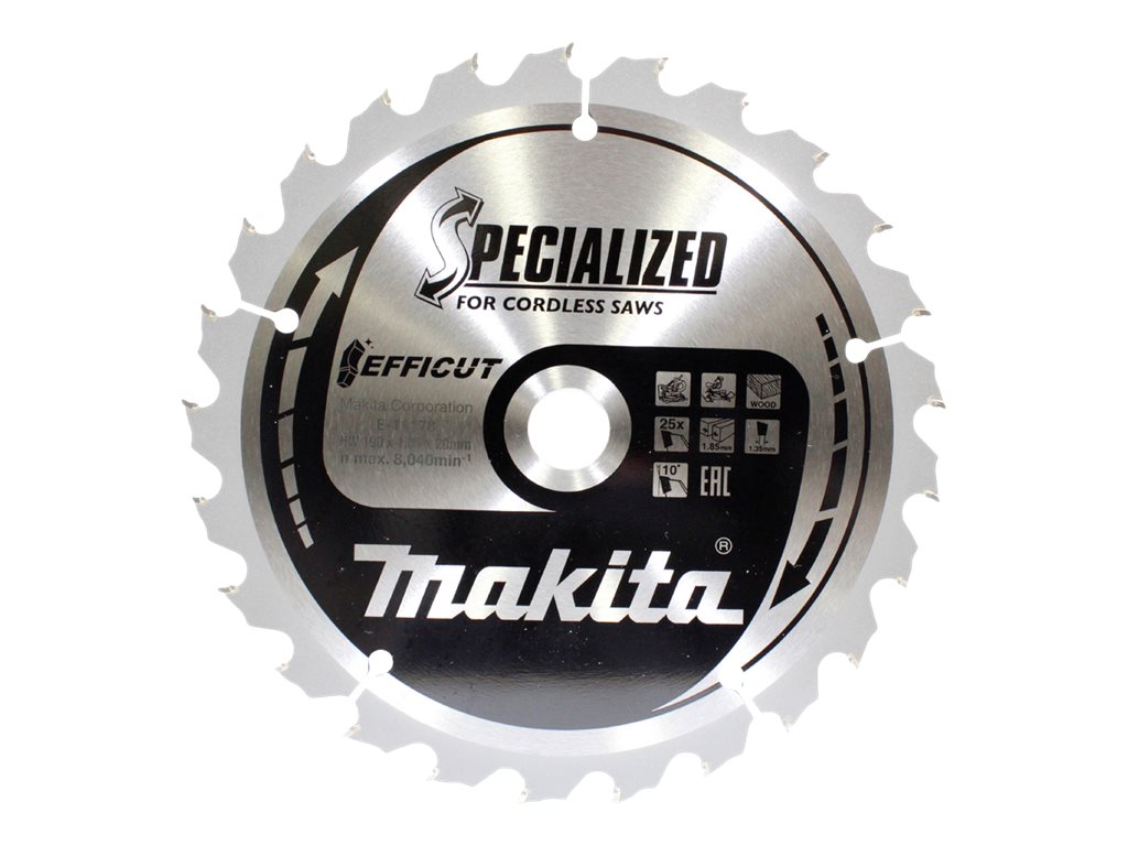 makita E-11178 Kreissägeblatt 190,0 mm, 25 Zähne makita E-11178 Kreissägeblatt 190,0 mm, 25 Zähne