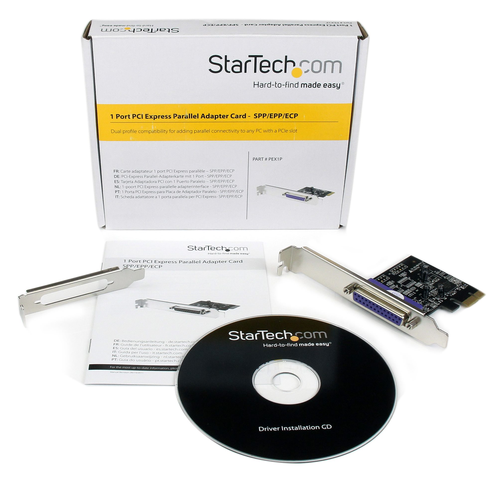 STARTECHCOM 1 port PCIe expansion card PCIExpress to parallel interface card SPPECP PEX1P2