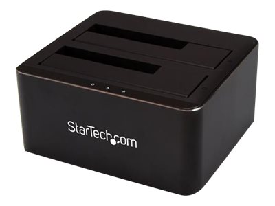 StarTech.com Dual-Bay USB 3.0 to SATA Hard Drive Docking Station, USB Hard Drive Dock, External 2.53.5 SATA IIIIII, SSDHDD Docking Station, Hot-Swap Hard Drive Bays - Top-Loading - HDD-Dockingstation - SATA 6Gb/s - USB 3.0