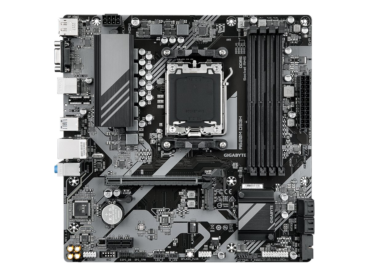 Gigabyte Mainboard A620M DS3H - 1.0 - Micro ATX - Socket AM5 - AMD A620