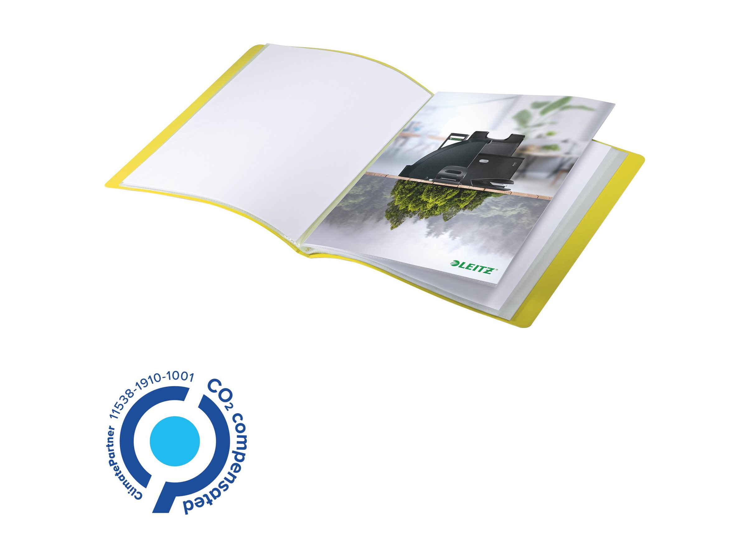 LEITZ Recycle 4676 Sichtbuch DIN A4, 20 Huellen gelb