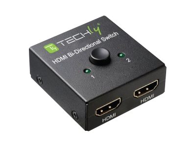 TECHLY HDMI 4K 60Hz Bi-Direktionaler Switch 4K 2-Port schwarz Schaltbar sind zwei HDMI-Quellen an einen einzigen HD-TV oder Projekt. TECHLY HDMI 4K 60Hz Bi-Direktionaler Switch 4K 2-Port schwarz Schaltbar sind zwei HDMI-Quellen an einen einzigen HD-TV oder Projekt.