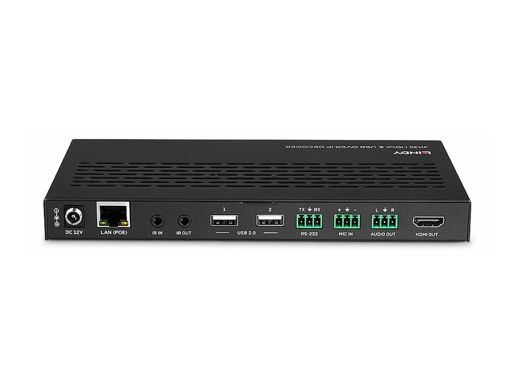 4K30 HDMI & USB over IP Decoder Multicast & Videowall