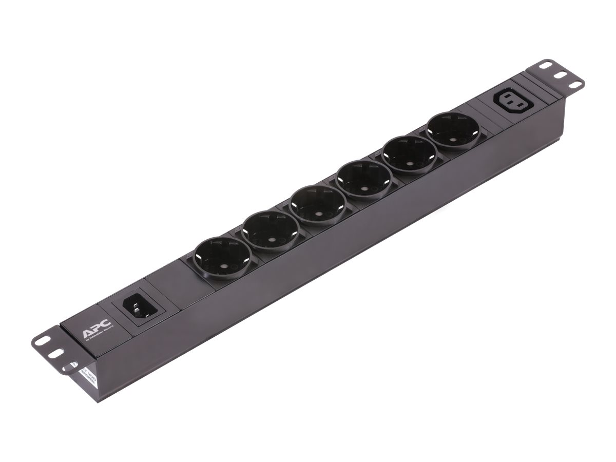 APC Easy PDU EPDU1010B-SCH Basic 1U 10A 230V 6x Schuko & 1x C13 C14 stecker