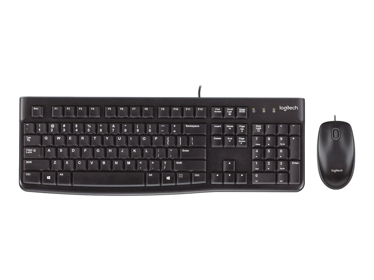 Logitech MK120 - Tastatur und Maus - kabelgebunden DE - schwarz