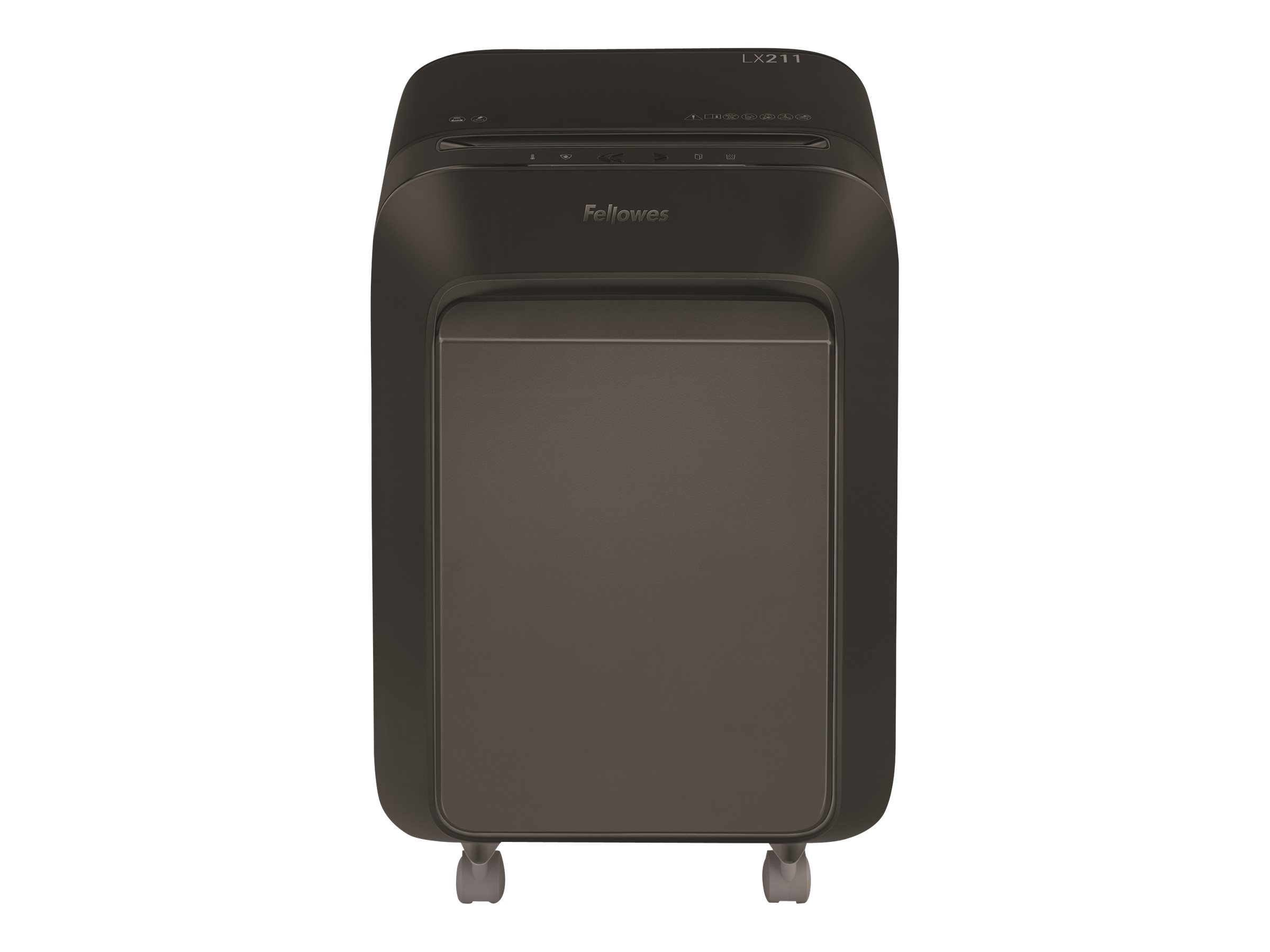 Fellowes Powershred LX 211 Aktenvernichter mit Partikelschnitt P-5, 2 x 12 mm, bis 14 Blatt, schwarz