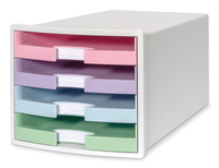 HAN Schubladenbox IMPULS rosa, lila, blau, gruen 1013-129, DIN A4, DIN C4 mit 4 Schubladen HAN Schubladenbox IMPULS rosa, lila, blau, gruen 1013-129, DIN A4, DIN C4 mit 4 Schubladen