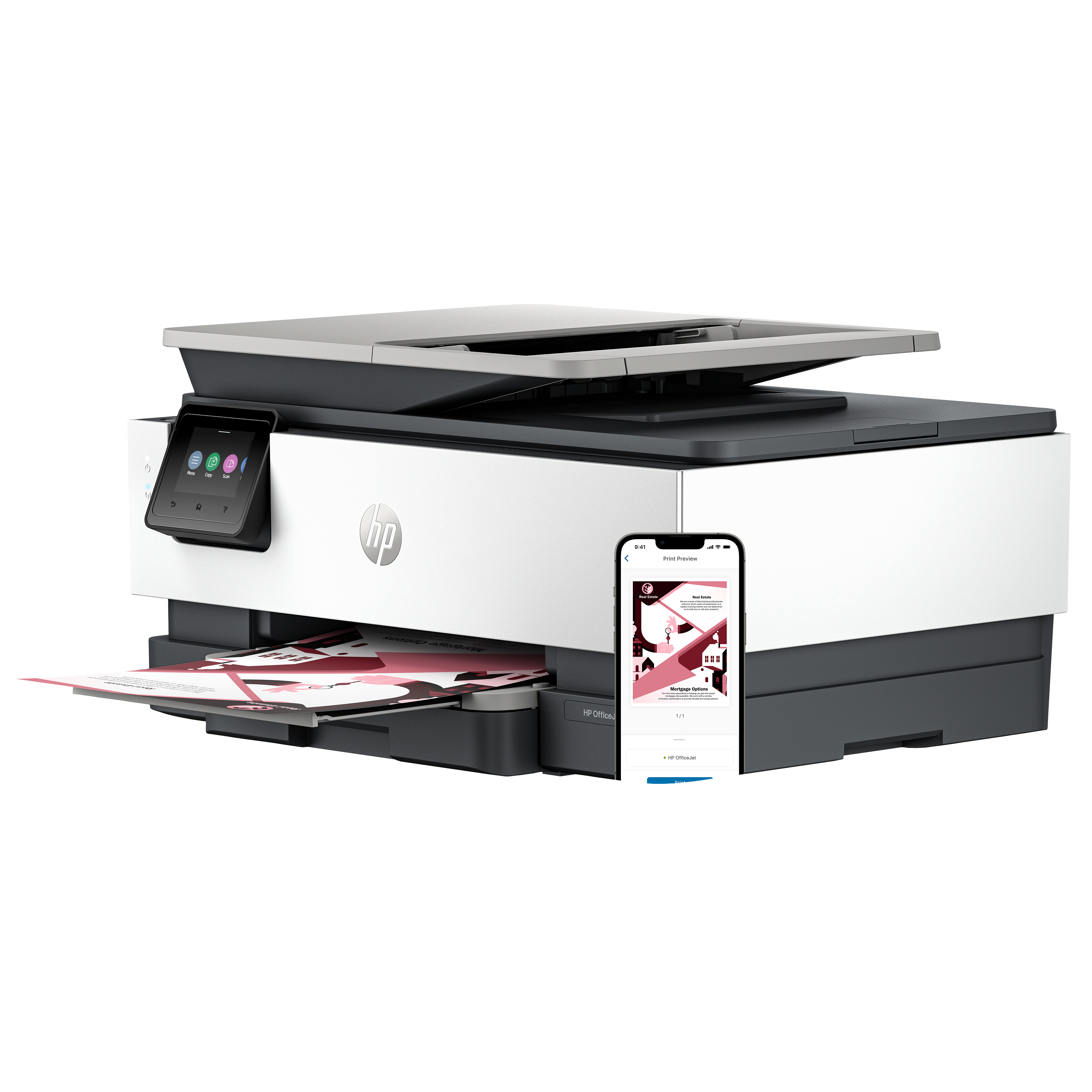 HP OfficeJet Pro 8122e AllinOne 3 in 1 TintenstrahlMultifunktionsdrucker grau, HP Instant Inkfähig