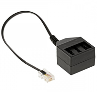 helos Adapter RJ45-8P4C Stecker/TAE-NFN Kupplung, lose helos Adapter RJ45-8P4C Stecker/TAE-NFN Kupplung, lose