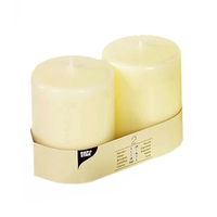 2 STARPAK Kerzen elfenbein 2 STARPAK Kerzen elfenbein